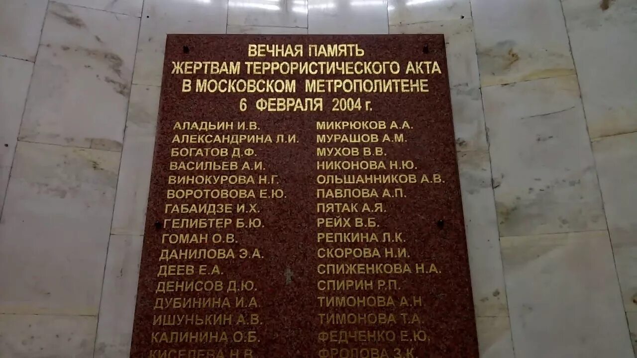 Список погибших при взрыве. Теракт 2004 Автозаводская метро. 6 Февраля 2004 Автозаводская. Мемориальная доска Автозаводская. Взрыв в Московском метрополитене (февраль 2004).