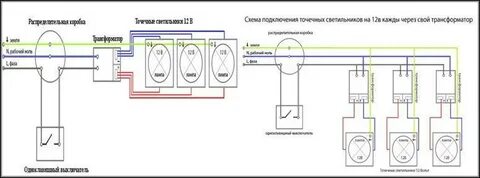 Схема подключения 36 вольт