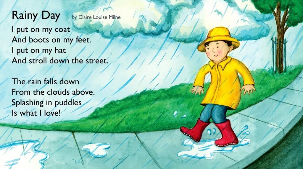 Стихи на английском для детей. Rain poem for Kids. Rainy Day стих. Poems for Kids. You put this on your