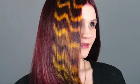 листе окрашивание волос