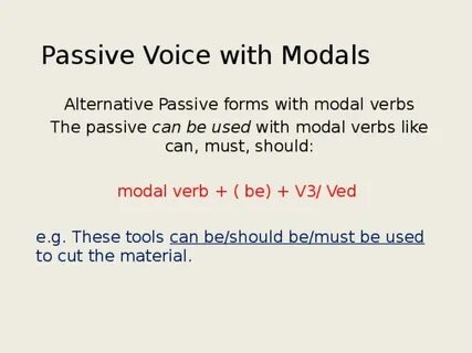 Modal voice