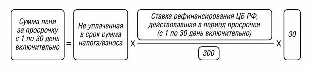 Формула расчета пени. Формула расчета пени по налогам. Формула расчета пени по 1/300 ставки рефинансирования. Формула расчета неустойки по 1/300 ставки рефинансирования.