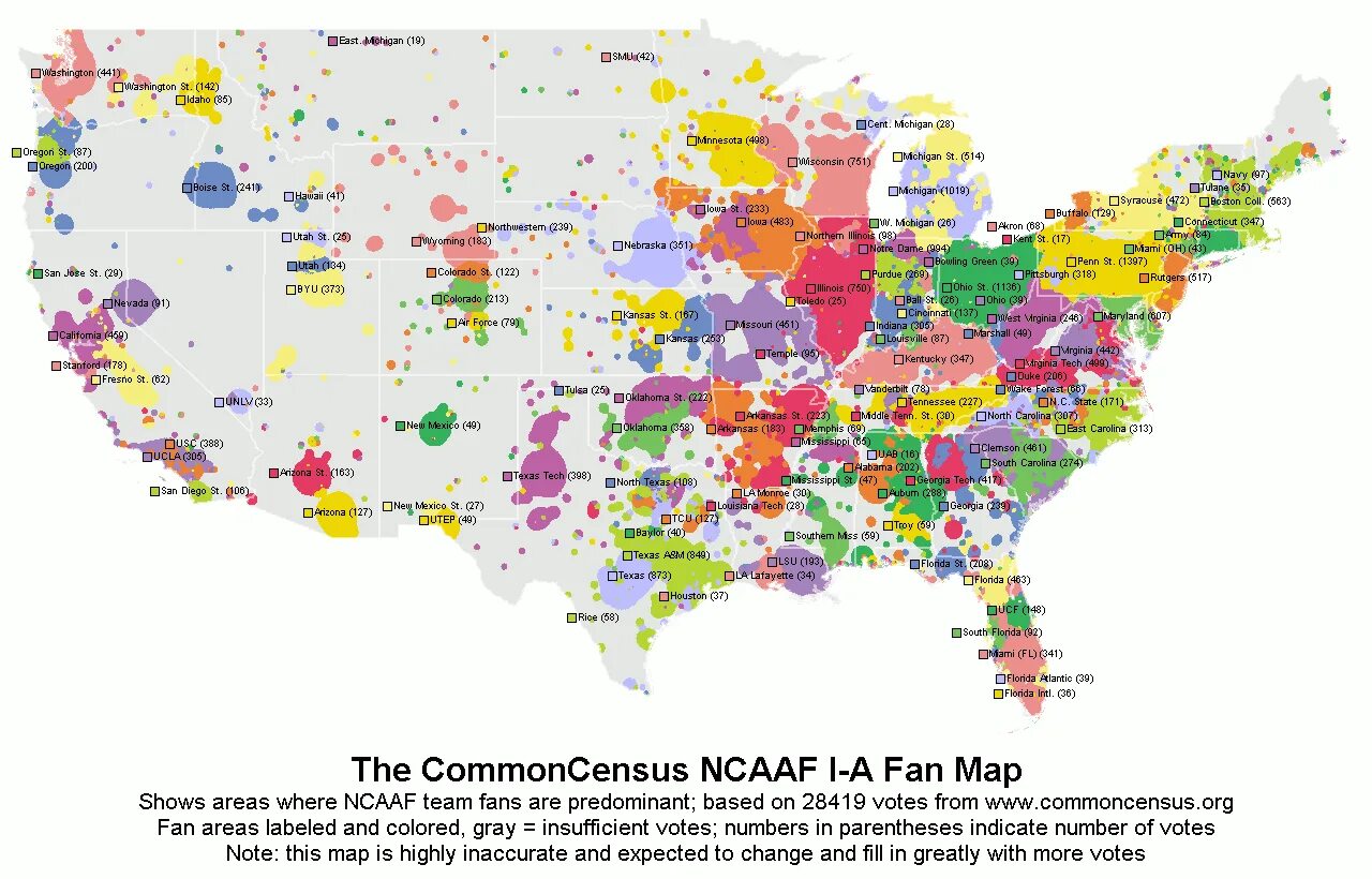 Different maps