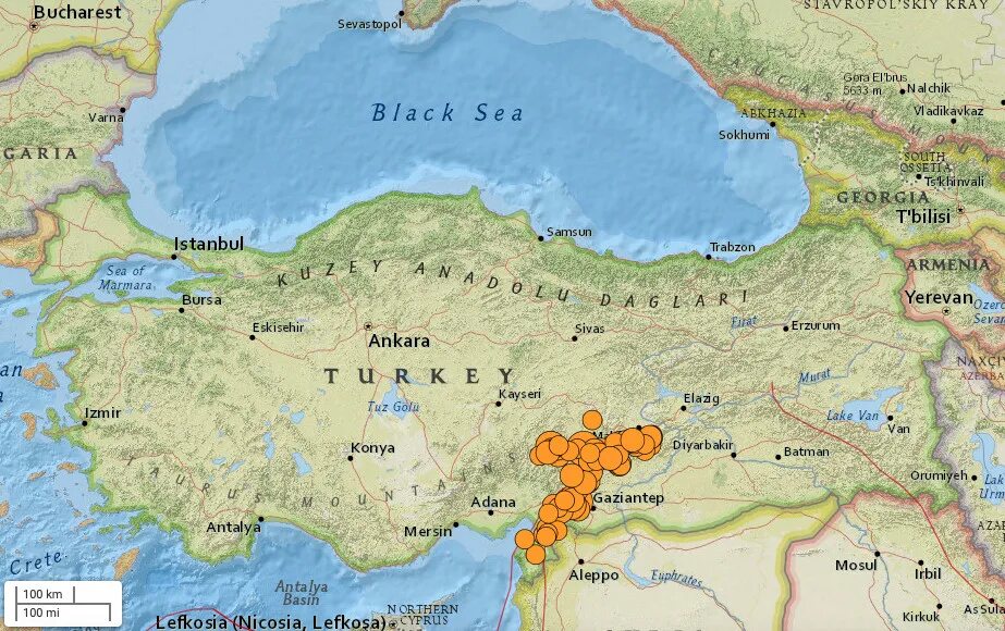 Землетрясение в Турции 2023 на карте. Карта землетрясений в Турции февраль 2023. Землетрясение в Турции на карте Турции. Землетрясение в Турции 2023 года на карте.