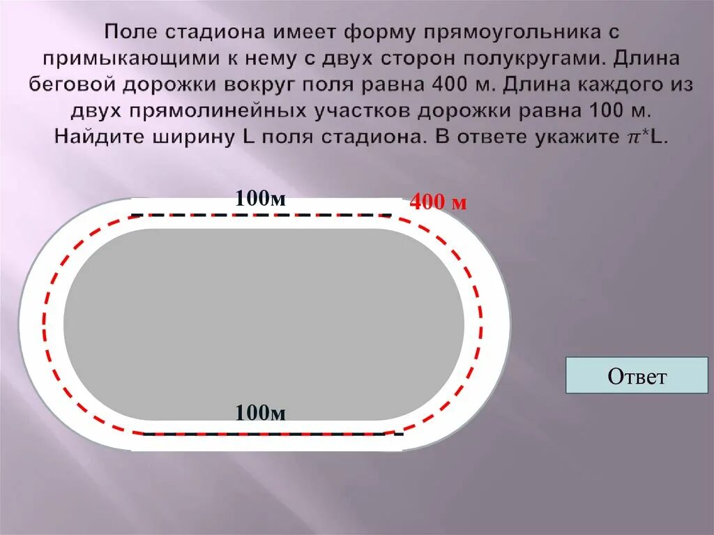 Школьный круг сколько метров