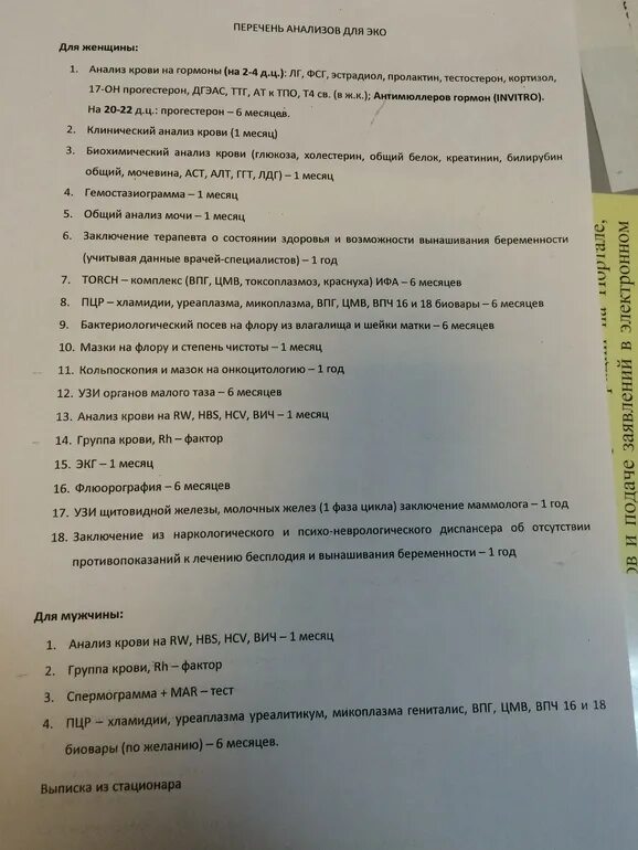 Анализы для эко мужчине. Список анализов для эко. Список анализов для эко женщине. Список анализов для эко по ОМС. Перечень анализов перед эко.