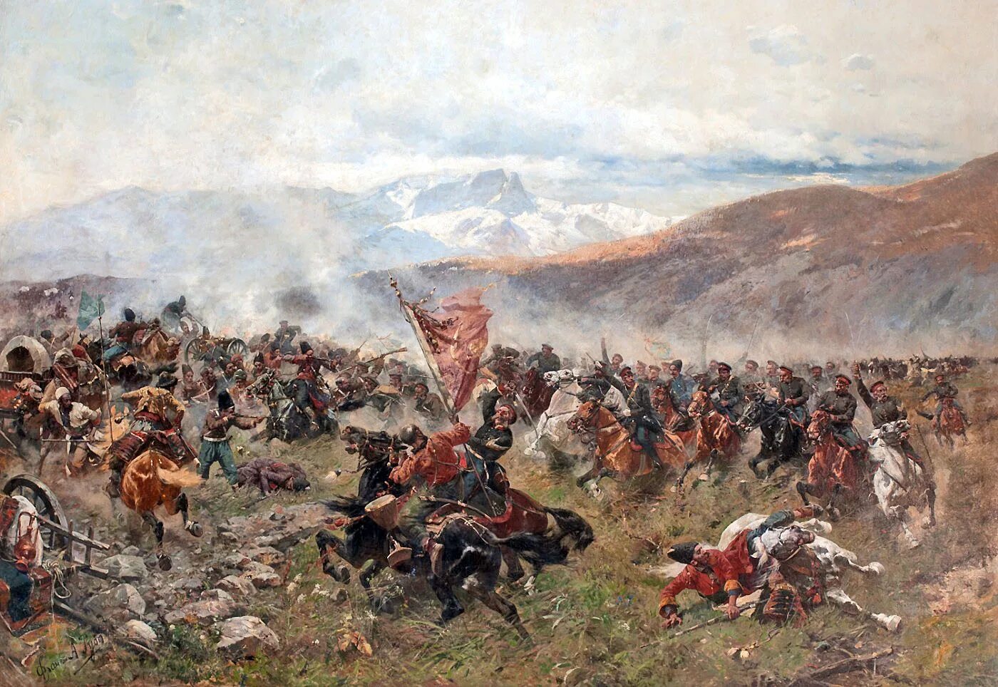После битвы при листвене между. Битва под Елизаветполем 1826.