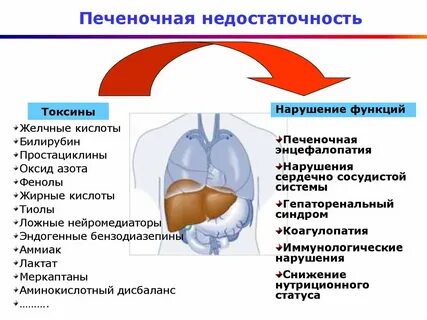 Симптомы печеночной недостаточности