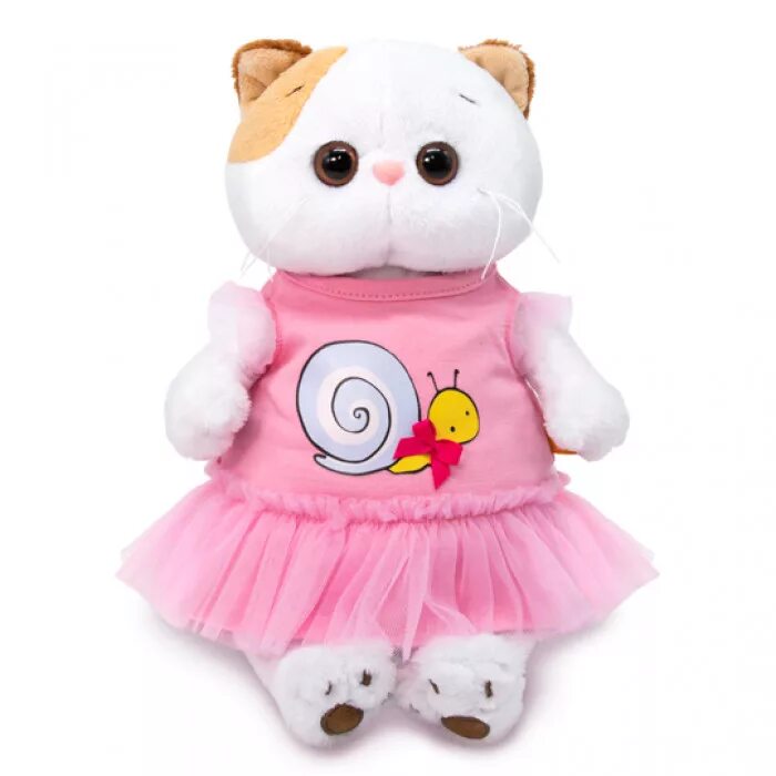 Мягкая игрушка Basik&co кошка ли-ли в платье с улиткой 24 см. Мягкая игрушка Budi basa ли-ли. Budi basa кошечка ли-ли. Купить ли ли кошку