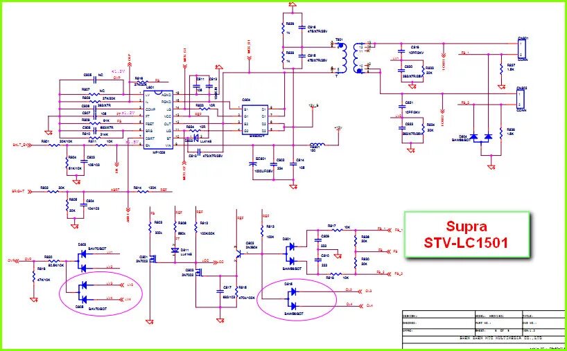 Супра stv lc22811fl модель v2l07 схема Интерактивные электрические схемы
