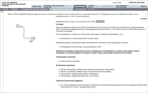 Ошибка нейтрализатора