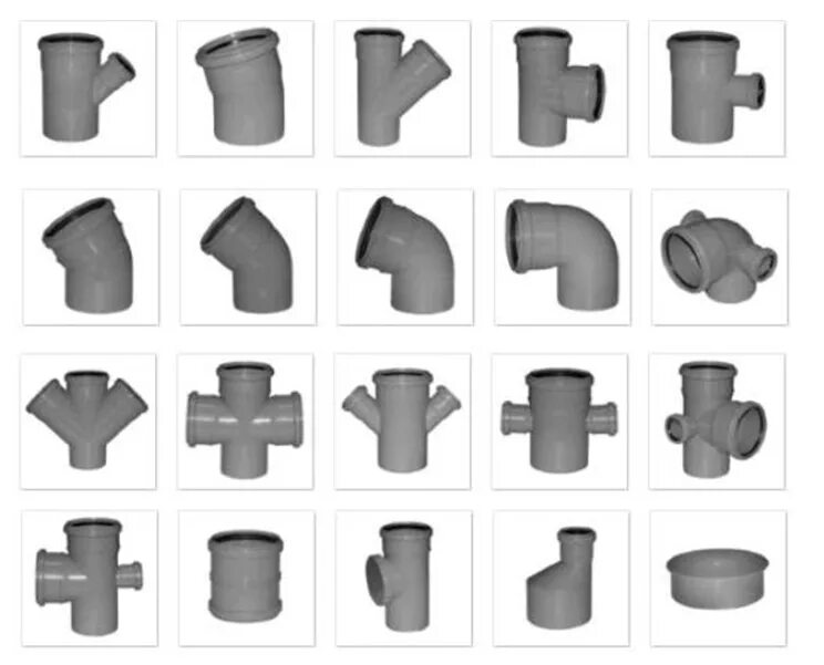 Сантехнические переходники пвх. Фитинги для полипропиленовых канализационных труб 110 мм. Канализационный тройник 110 с отводом. Канализация трубы фитинги 110 тройник. Трубы канализационные ПВХ 110 мм и фитинги.