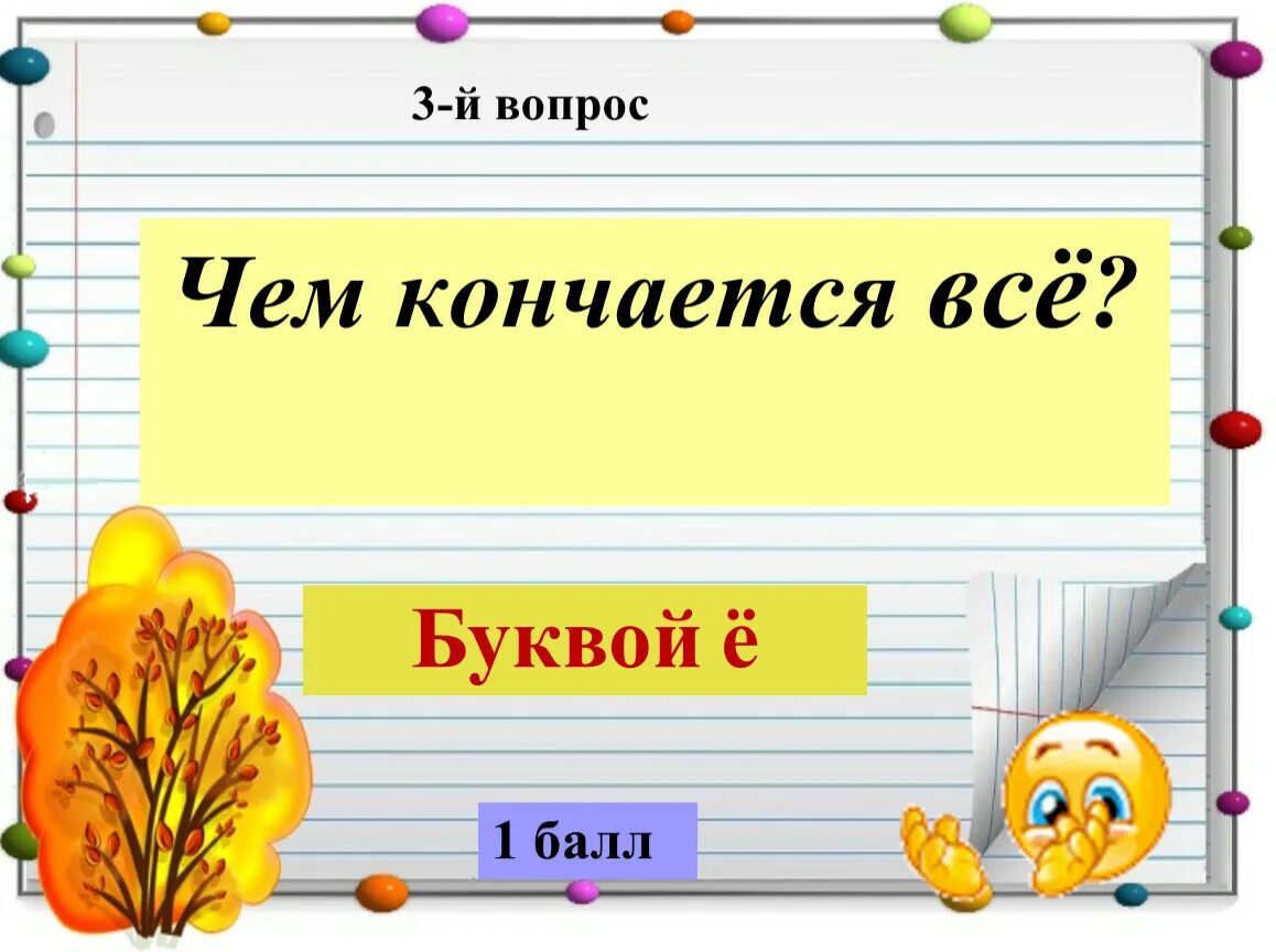 Чем кончается все ответ. Чем кончается всё. Чем кончается все. Рамка для вопроса.