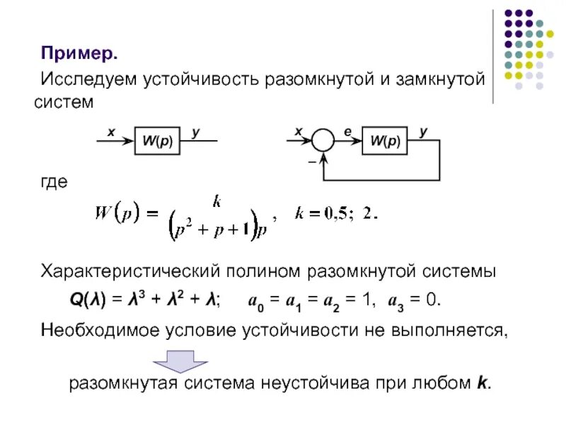 Характеристический многочлен. Характеристический Полином и характеристическое уравнение системы. Исследовать устойчивость замкнутой системы по передаточной функции. Характеристическое уравнение замкнутой системы. Интегро дифференцирующий фильтр для устойчивости замкнутой системы.