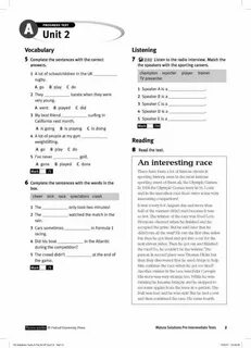 Pre intermediate test 7