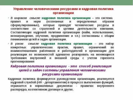Управление человеческими ресурсами теория и практика