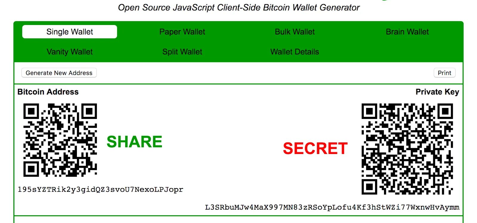 Address keys bitcoin