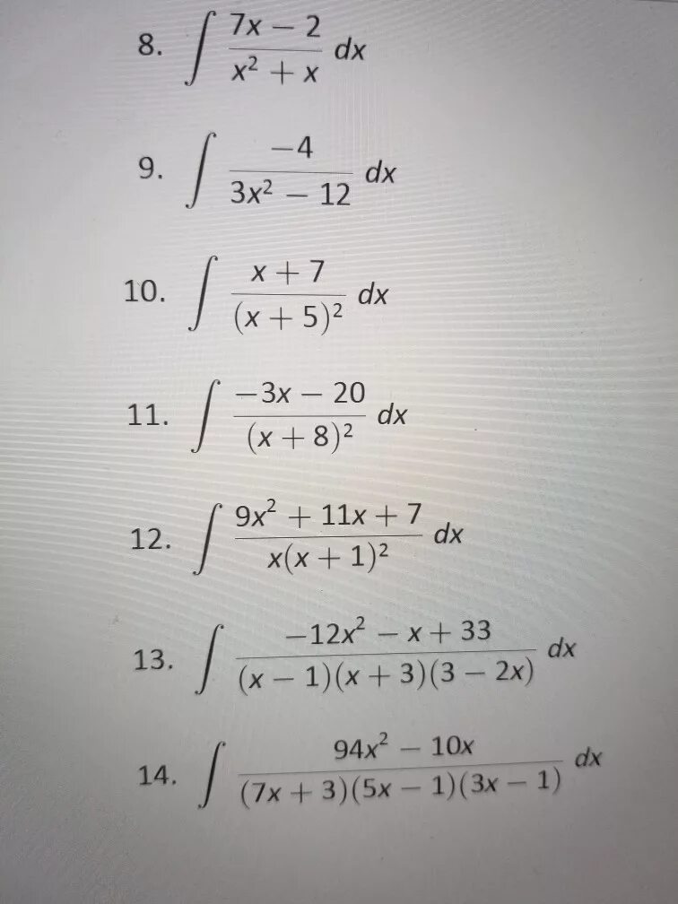 11x 8x 3 3x 6x 7. (3x-1)/x^2+7x-12 DX. 2|X-4 - 5|X+5 = 11|x2 - x - 12 + 1. X2-7x. 2x-x^2=7.