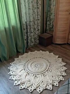 Ковер лотос из полиэфирного