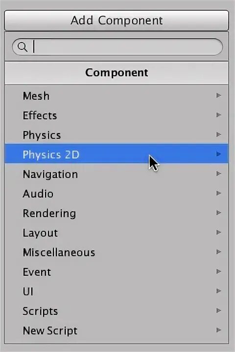 Can t add script component because. The components of adding.
