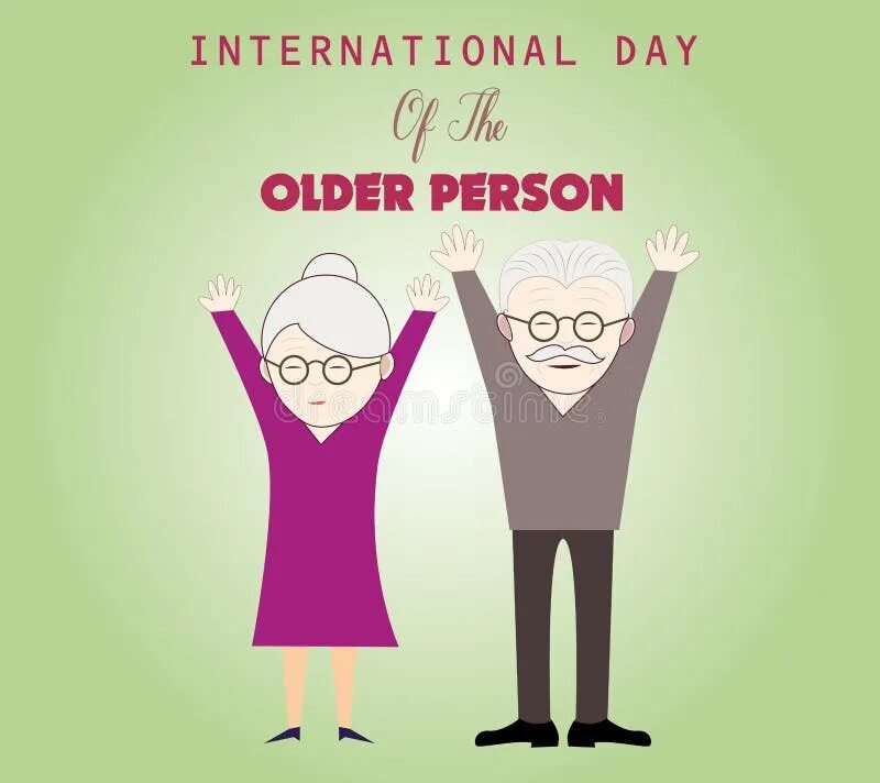 Day of older people. Картинка пожилых людей для открытки. Day of older people. International day of older people. Day of older people.