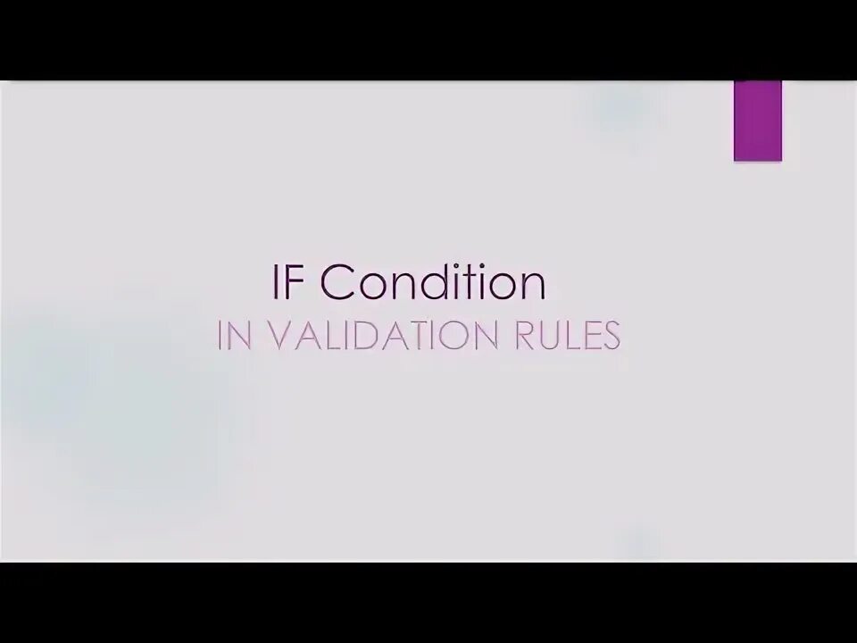 Validate rules