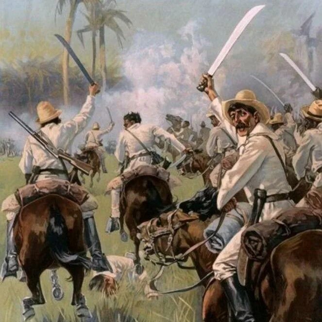Начало широкого использования конного войска. Картины в.Верещагина на темы испано-американской войны 1898 г. 1901г.