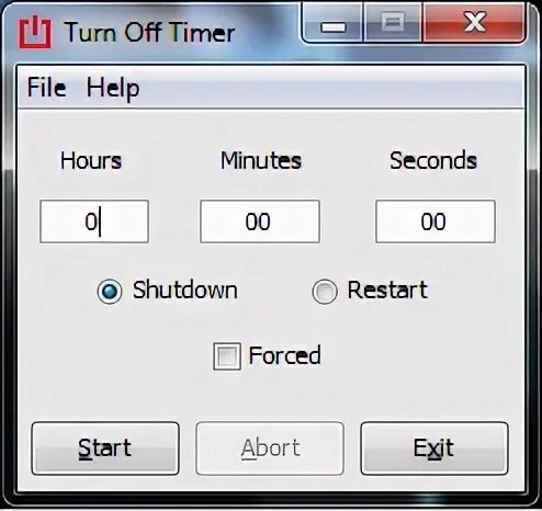 It turn on time off