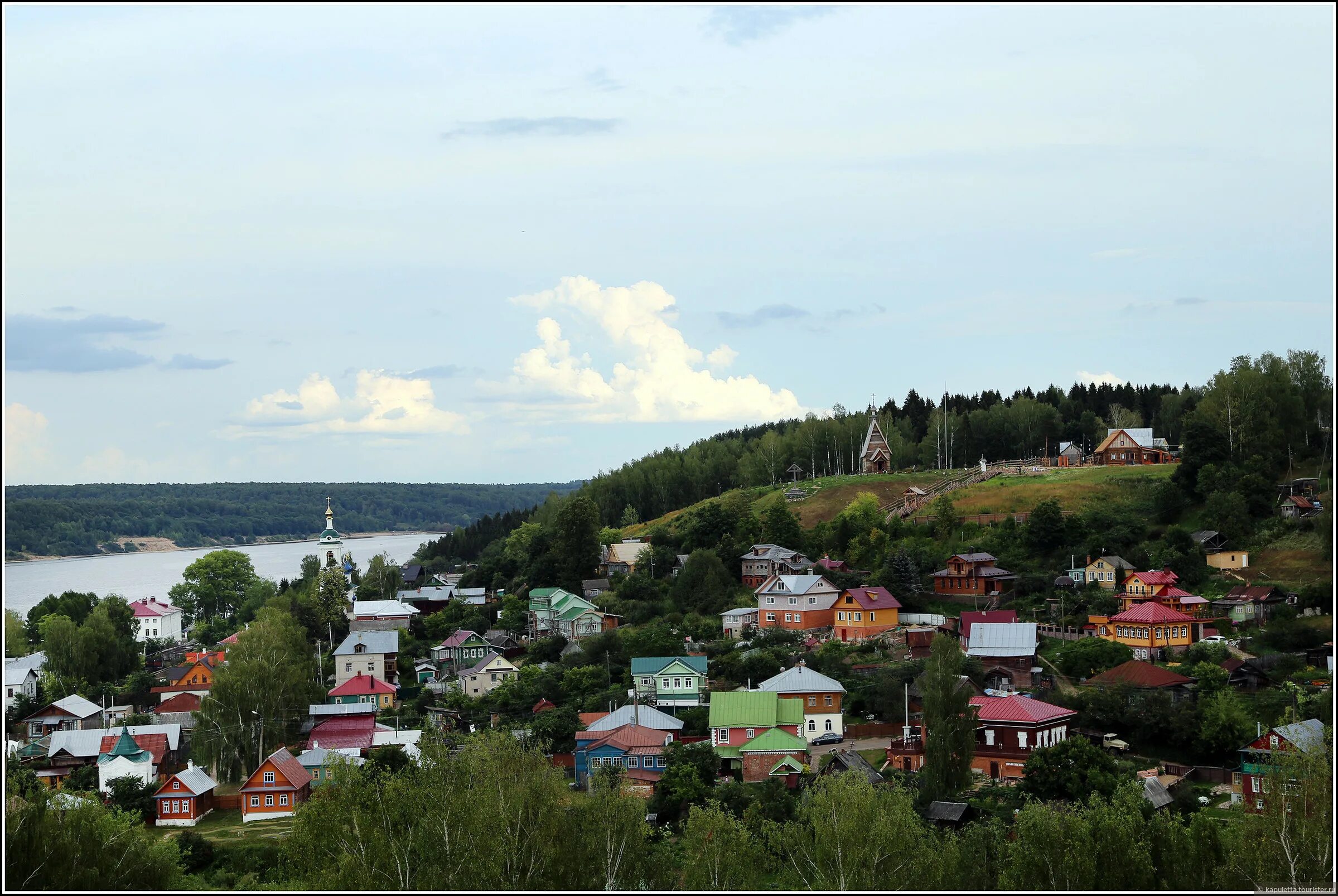 Соборная гора Плес. Плес вид с Соборной горы. Гора Миловка Плес. Плёс достопримечательности Соборная гора.