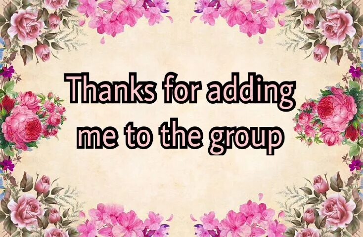 Thanks for add me. Thank you for addition. thank you add me in whatsapp. well thank.