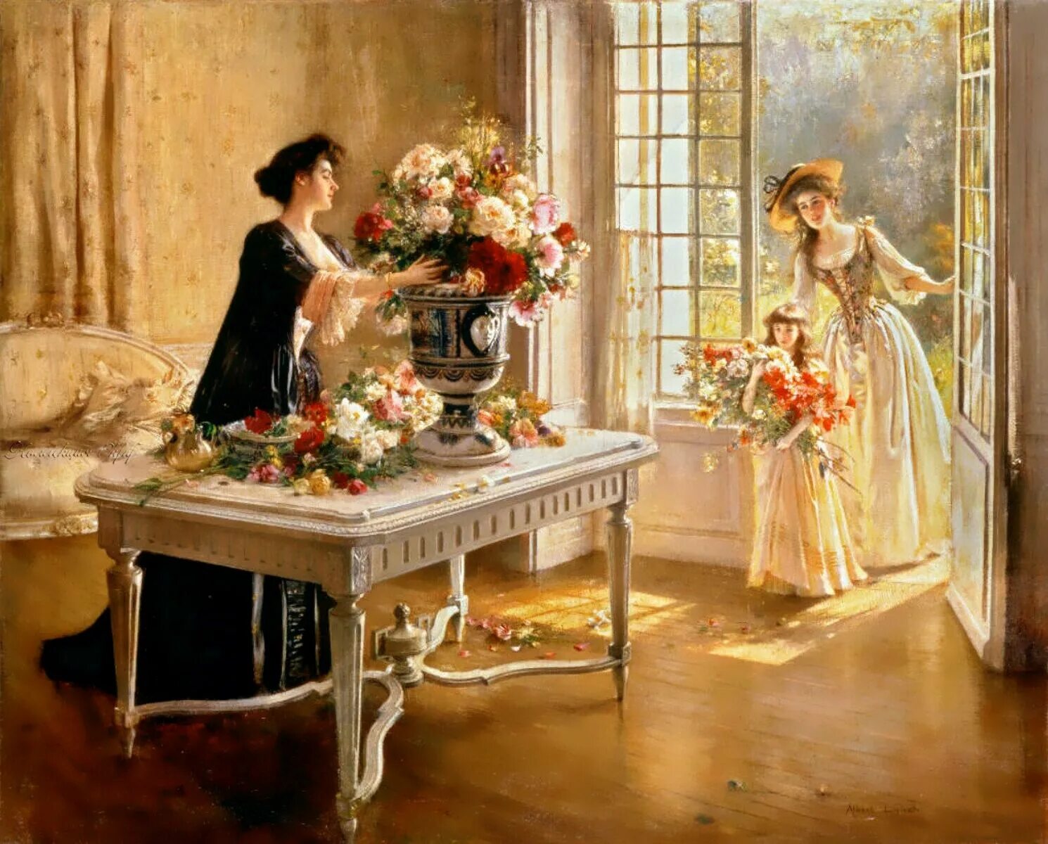 Разгадать картину. Albert Lynch 1851-1912.