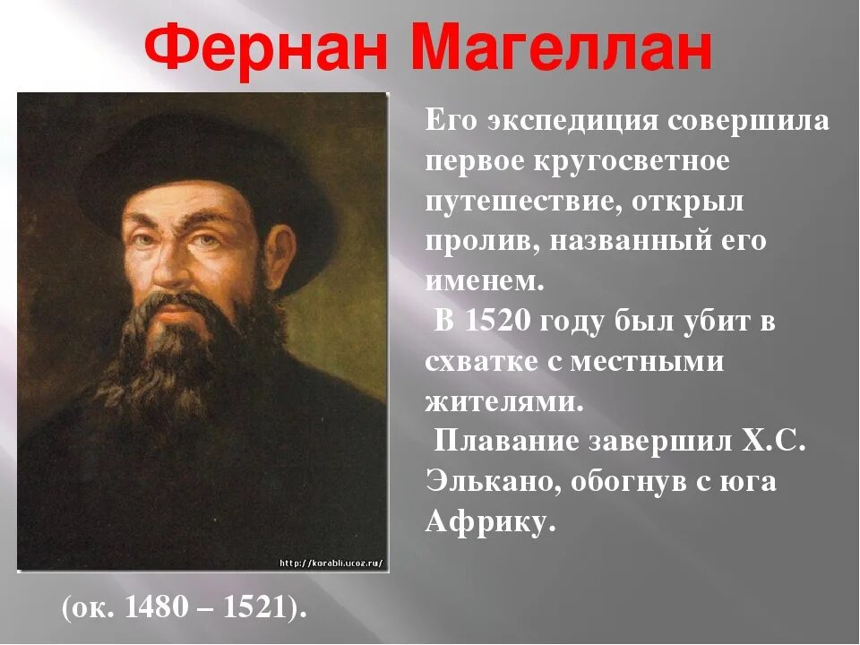 Кто совершил первое кругосветное