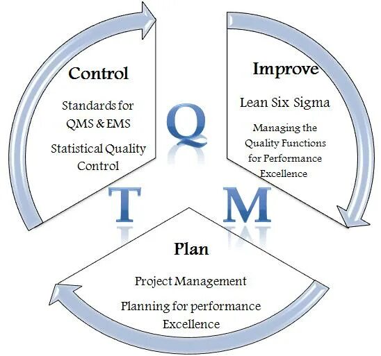 Принципы TQM. Структура TQM. TQM схема. Всеобщее управление качеством (total quality Management). Improved control