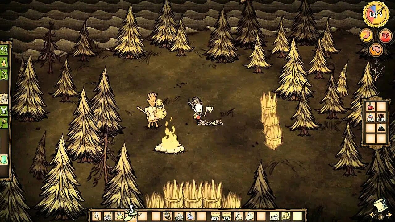 Don't Starve стены. Старве тогетвен. Don't Starve обзор. Растут ли растения в донт старв зимой.