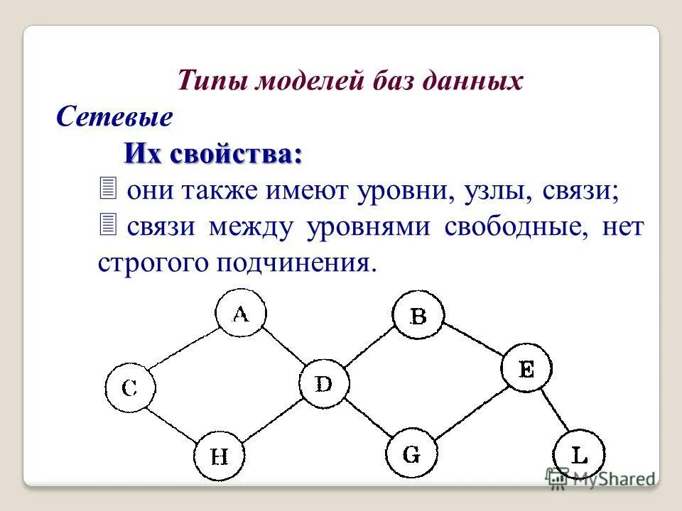 Типы моделей данных бд. Типы моделей данных в бд. типы моделей данных. сетевая модель.. свойства сетевой модели бд. уровень узел связь бд.