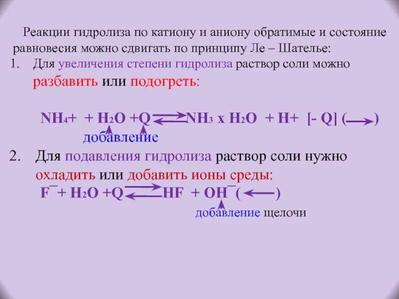 Щелочная среда раствора определяется катионом водорода