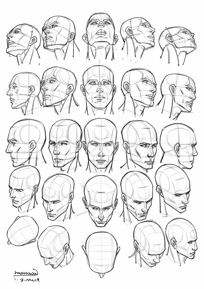 Баммес анатомия для художников голова. Повороты головы референс. Скетч головы. Скетч головы. Скетч головы.