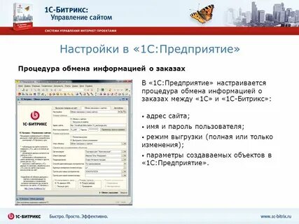 Сайт поддержки 1 с
