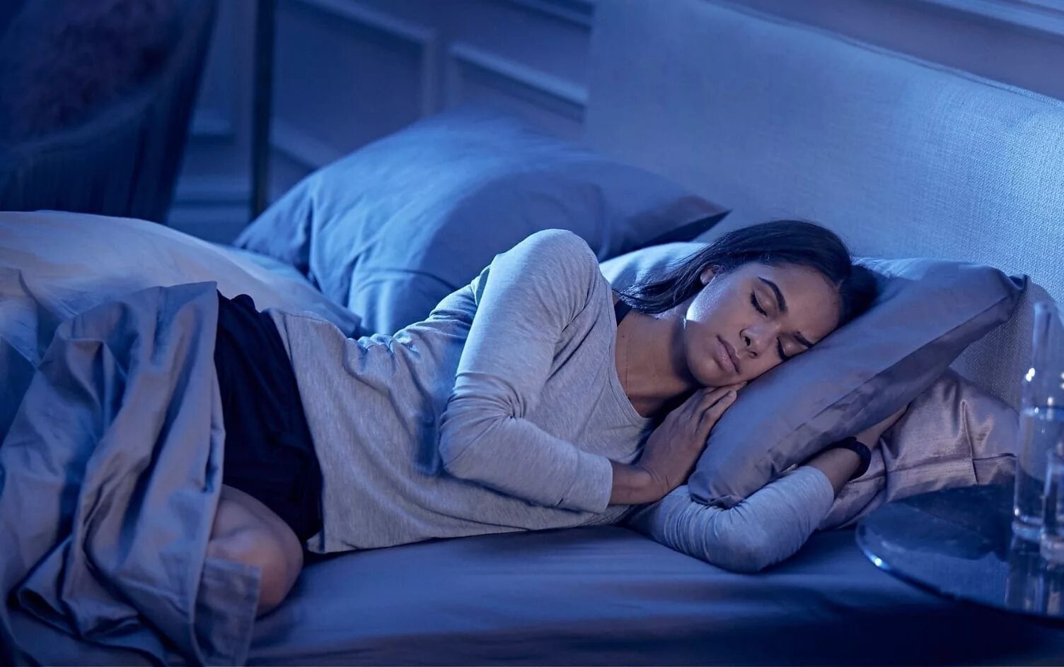 The bed was slept in