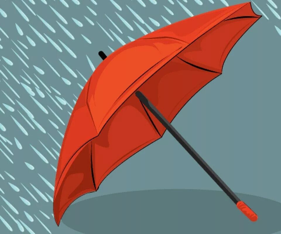 Открытка зонтик. Красный зонтик. Дождик зонтик. Дождь зонт. Оранжевый зонтик рисунок.