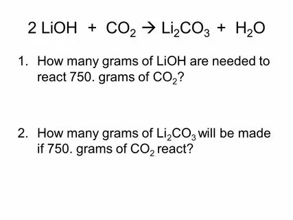 1 nh3 co2 h2o