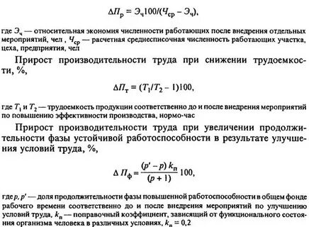 Экономия за счет производительности труда