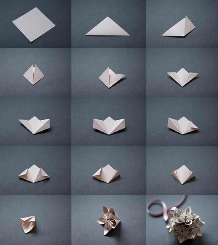 a Simple Origami Diamond . Paperiaskartelu, Askartelu, Pakkaukset
