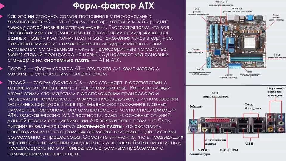 Системная плата форм факторы. Форм фактор материнки типы. Форм-фактор ATX материнской платы таблица. Стандарт АТХ материнская плата. Mini ITX материнская плата Размеры.