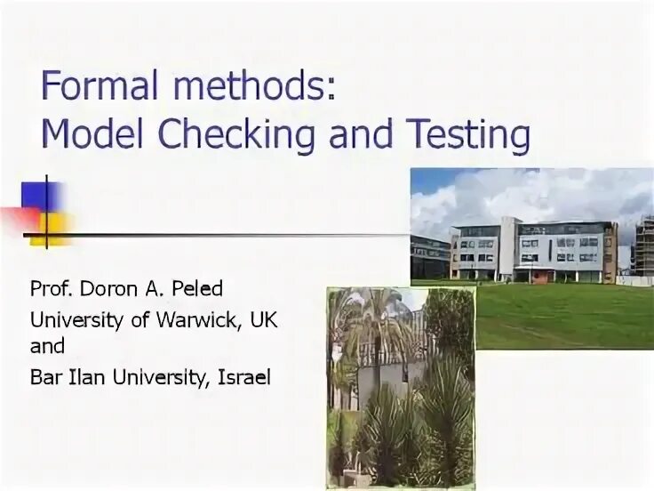 Formal methods. Formal methods