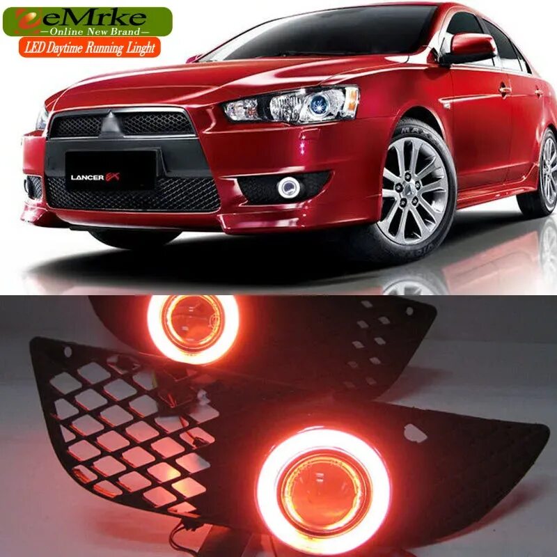 Led mitsubishi. Mitsubishi — Lancer 10 противотуманки. Светодиодные фары на Mitsubishi Lancer 10. ПТФ ланцер 10. Мицубиси Лансер 10 противотуманки.