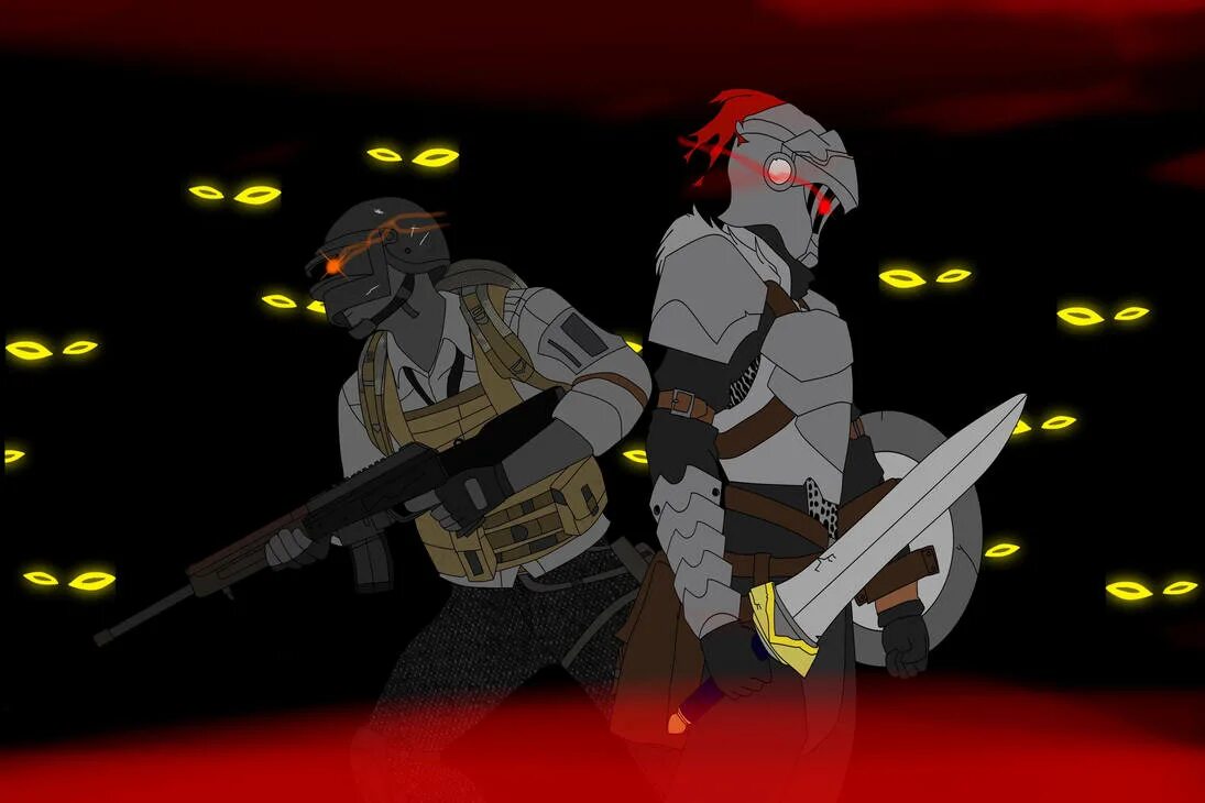Doom фанфики. Goblin slayer doom кроссовер. goblin slayer x doom.
