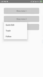 Popup menu