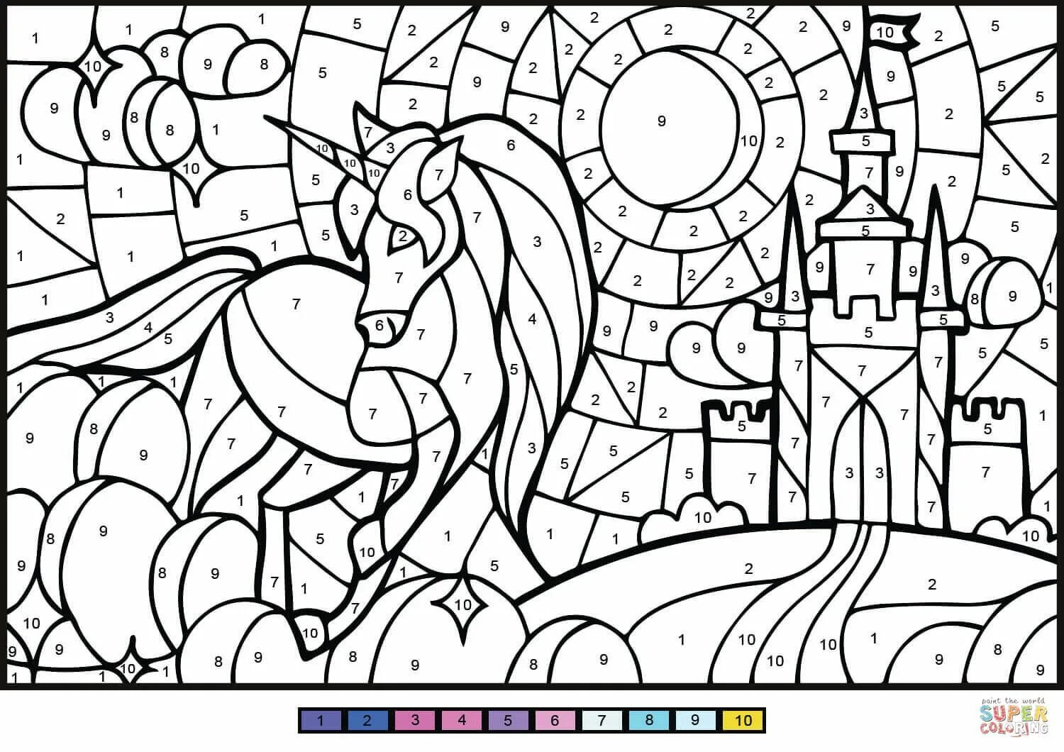 Awesome Coloring Pages Online Páginas para colorear, Actividades, Colorear por n
