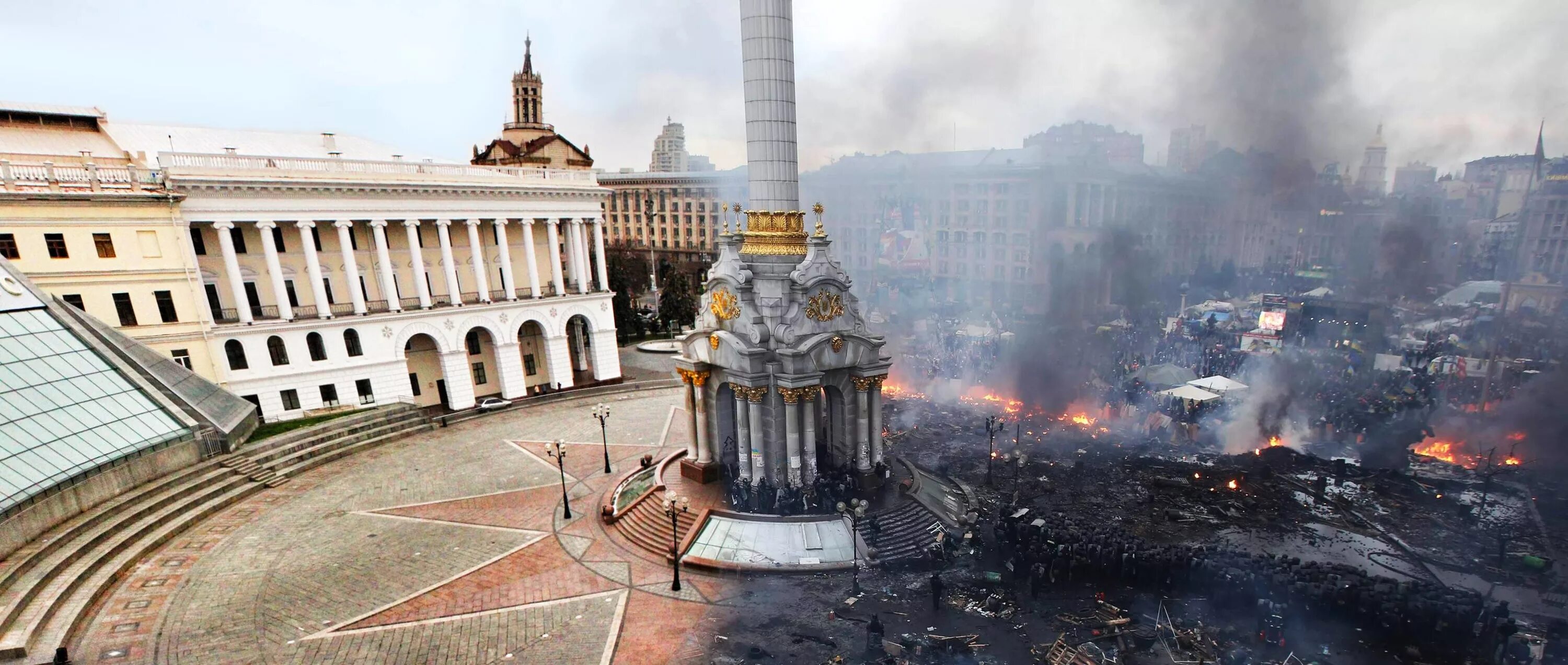 Киев площадь независимости Евромайдан. Майдан Незалежности Киев 2014. Разрушенная площадь независимости в Киеве. Киев Крещатик 2014. Майдан кто был президентом